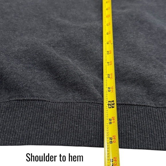 Fila Gray Fleece Crewneck Pullover Comfy Athletic Tennis Soccer Size L - Picture 7 of 7